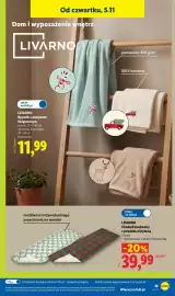 Lidl gazetka tydzień 45 Strona 25: Ręcznik z motywem świątecznym Livarno 50x100 cm €11,99