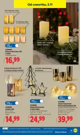 Lidl gazetka tydzień 45 Strona 27: Lampion LED Livarno €14,99, Zestaw 2 świec LED z wosku 7,5x12,5 cm Livarno €16,99