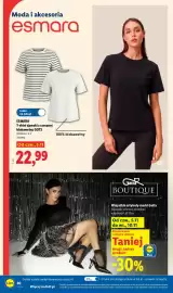Lidl gazetka tydzień 45 Strona 36: T-shirt damski z czesanej biobawełny GOTS Esmara €22,99