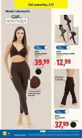 Lidl gazetka tydzień 45 Strona 38: Legginsy damskie Gatta €39,99, Getry damskie Gatta €37,99