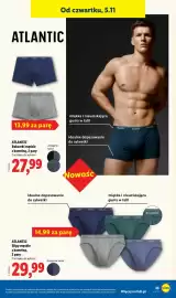 Lidl gazetka tydzień 45 Strona 39: Bokserki męskie z bawełną 2-pak Atlantic €27,99