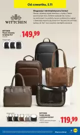 Lidl gazetka tydzień 45 Strona 41: Plecak z kieszenią na laptopa 15,6” Wittchen €149,99