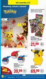 Lidl gazetka tydzień 45 Strona 44: Wyrzutnia Battle Spinner z Pokémonem Eevee Pokémon €39,99