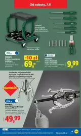 Lidl gazetka tydzień 45 Strona 57: Siedzisko warsztatowe na kółkach Parkside €69,00