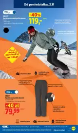 Lidl gazetka tydzień 45 Strona 9: Spodnie narciarskie damskie Crivit €79,99, Kurtka narciarska freeride damska Crivit €119,00