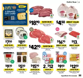 Drakes catalogue week 44 Page 5: Australian Lamb Leg Roast €16,90, Australian Economy Beef Rump Steak €18,90