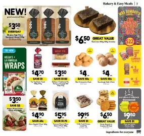 Drakes catalogue week 44 Page 7: Sourdough Rolls 4 Pack €4,00, Slab Cake Varieties €6,50