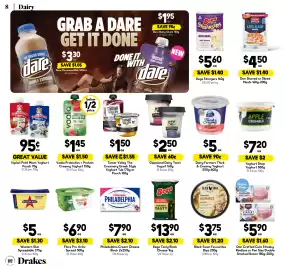 Drakes catalogue week 44 Page 8: Dairy Farmers Thick & Creamy Yoghurt €5,00, Black Swan Favourites Dips €3,75