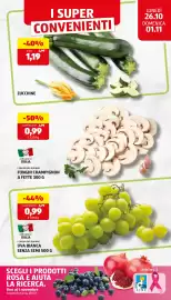 Volantino ALDI settimana 44 Pagina 5: I colori del sapore funghi champignon €0,99