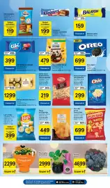 Tesco akciós újság hét 44 Oldal 21: Pom-bar snack €699,00, Ferrero rocher desszert €1.299,00