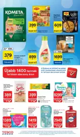 Tesco akciós újság hét 44 Oldal 4: Maggi spaghetti bolognese €399,00, Univer majonéz €899,00
