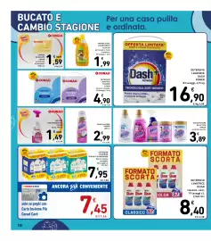 Volantino Spazio Conad Pagina 18: Detersivo lavatrice Dash Power €16,90, Detersivo lavatrice Dixan €8,40