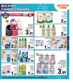 Volantino Spazio Conad Pagina 19: Profuma biancheria Conad rosa €1,29, Foglietti per cassetti e armadi salvalana Orphea €1,79