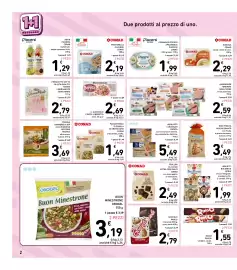 Volantino Spazio Conad Pagina 2: Formaggio fresco spalmabile Piacersi €1,99, Kefir Piacersi Conad multifrutti €1,29