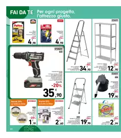Volantino Spazio Conad Pagina 22: Super Attak Power Gel Loctite €4,90, Aspiracenere portatile Kombo €19,90