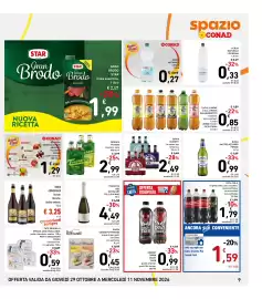 Volantino Spazio Conad Pagina 9: CONAD PETFRIENDS alimento per gatti €0,45, Paté Senior +8 Special Dog Excellence €0,59