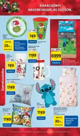 Tesco akciós újság Oldal 18: Grincses tányér €1.099,00, Minecraft ágyneműhuzatszett €6.999,00
