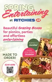 Ritchies catalogue week 44 Page 8: 8 SPRING Entertaining at RITCHIES GA Beautiful Grazing Boxes for picnics, parties and