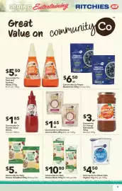 Ritchies catalogue week 44 Page 9: Community Co Tasty Cheese Block €10,80, Community Co Tomato Sauce €1,85