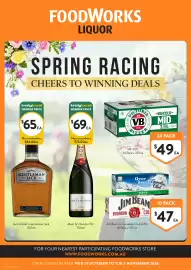 Foodworks catalogue week 44 Page 14: Jack Daniel's Gentleman Jack €65,00, Jim Beam or Canadian Club €47,00