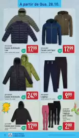 Folheto ALDI semana 44 Página 18: Up2fashion leggings €9,99, Up2fashion casaco com capuz €17,99