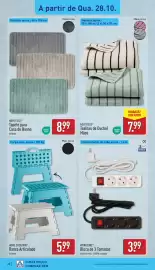 Folheto ALDI semana 44 Página 20: Novitesse toalhas de duche/mãos €7,99, Workzone bloco de 3 tomadas €3,99