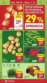 Folheto ALDI semana 44 Página 22: Batata para Assar €1,19, Quiabos €2,99