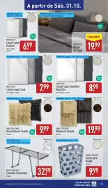 Folheto ALDI semana 44 Página 33: Home creation manta em veludo €19,99, Lençol-capa Casal €7,99