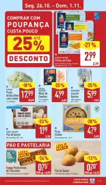 Folheto ALDI semana 44 Página 5: Pizza Cookie €4,79, Finest Bakery Pão de Queijo €1,99