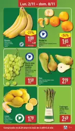 Folleto ALDI semana 45 Página 5: Banana €1,09, Espárragos verdes finos €2,49