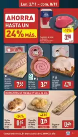Folleto ALDI semana 45 Página 7: Butifarra de cerdo en rosca €3,67, Chuletas de lomo de Sajonia €4,70