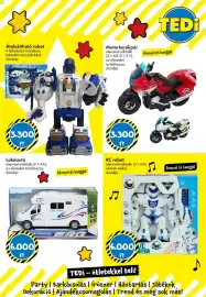 Tedi katalógus Oldal 11: Lakóautó €6.000,00, Rc robot €6.000,00
