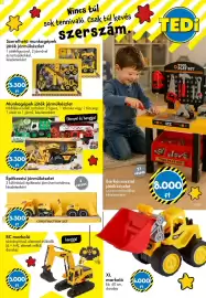 Tedi katalógus Oldal 12: Truck építkezési járműkészlet €3.300,00, Munkagépek játék járműkészlet €3.300,00