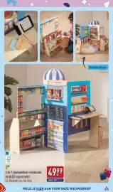 ALDI folder | Speelgoed Pagina 17: 2-in-1 opvouwbaar restaurant en ALDI supermarkt €49,99