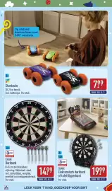 ALDI folder | Speelgoed Pagina 32: Crane dartbord €14,99, Stuntauto €7,99