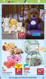 ALDI folder | Speelgoed Pagina 51: Toypho Nachtlamp met geluid €12,99, Hug a Lumps Verzwaringsknuffel €8,99