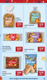 ALDI folder | Speelgoed Pagina 65: Zachte pepernoten €1,19, Mini roomboter speculaaskoeken €1,49