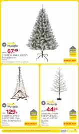 Praxis folder week 44 Pagina 32: Central Park kerstverlichting boomgaas €129,00, Central Park kunstkerstboom €67,49