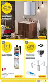 Praxis folder week 44 Pagina 36: Wastafelonderkast Asime 60cm Walnoot Gelakt €299,25, Rubson silicone sanitair €9,99