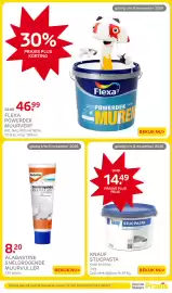 Praxis folder week 44 Pagina 4: Flexa Powerdek Muurverf €46,99, Alabastine sneldrogende muurvuller €8,20