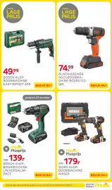 Praxis folder week 44 Pagina 44: Bosch klopboormachine easyimpact 600 €49,99, Black+Decker accuboormachine BCD001C2-QW €74,99