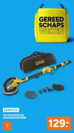 BOUWMAAT folder Pagina 11: Stanley Telescopische Schuurmachine €129,00