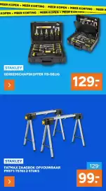 BOUWMAAT folder Pagina 30: Stanley Gereedschapskoffer €129,00, Stanley Fatmax Zaagbok Opvouwbaar FMST1-75763 €99,00