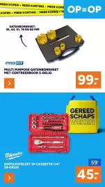 BOUWMAAT folder Pagina 34: Pro-Fit Multi Purpose Gatenborensset met Centreeboor €99,00