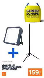 BOUWMAAT folder Pagina 45: Scangrip Vega Lite Led Bouwlamp 6000LM + Statief €159,00