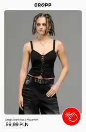 Cropp gazetka tydzień 44 Strona 4: Dopasowany top z wiązaniem Cropp €99,99