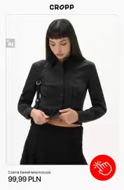Cropp gazetka tydzień 44 Strona 6: Czarna bawełniana koszula Cropp €99,99