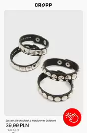 Cropp gazetka tydzień 44 Strona 8: Zestaw 2 bransoletek z metalowymi ćwiekami Cropp €39,99