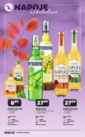 Netto gazetka | Alkohole Strona 4: Soplica Gorzka oryginalna €8,99, Wyborowa Fresh limonka & mięta €27,99