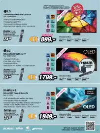 Red Zac Flugblatt Seite 13: Samsung 163 cm OLED Vision AI Smart TV €1.949,00, LG Ultra HD OLED evo TV €1.799,00